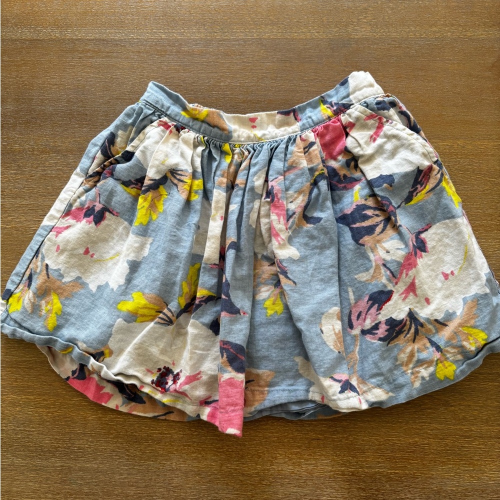 Gap Kids Linen Floral Patterned Skirt